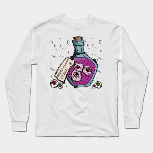 Partially decomposed eye balls sketch Long Sleeve T-Shirt